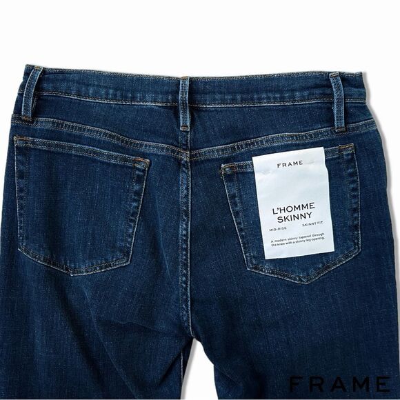 FRAME Denim **NWT**  L'Homme Skinny Jean - Blue Fin - Picture 11 of 12
